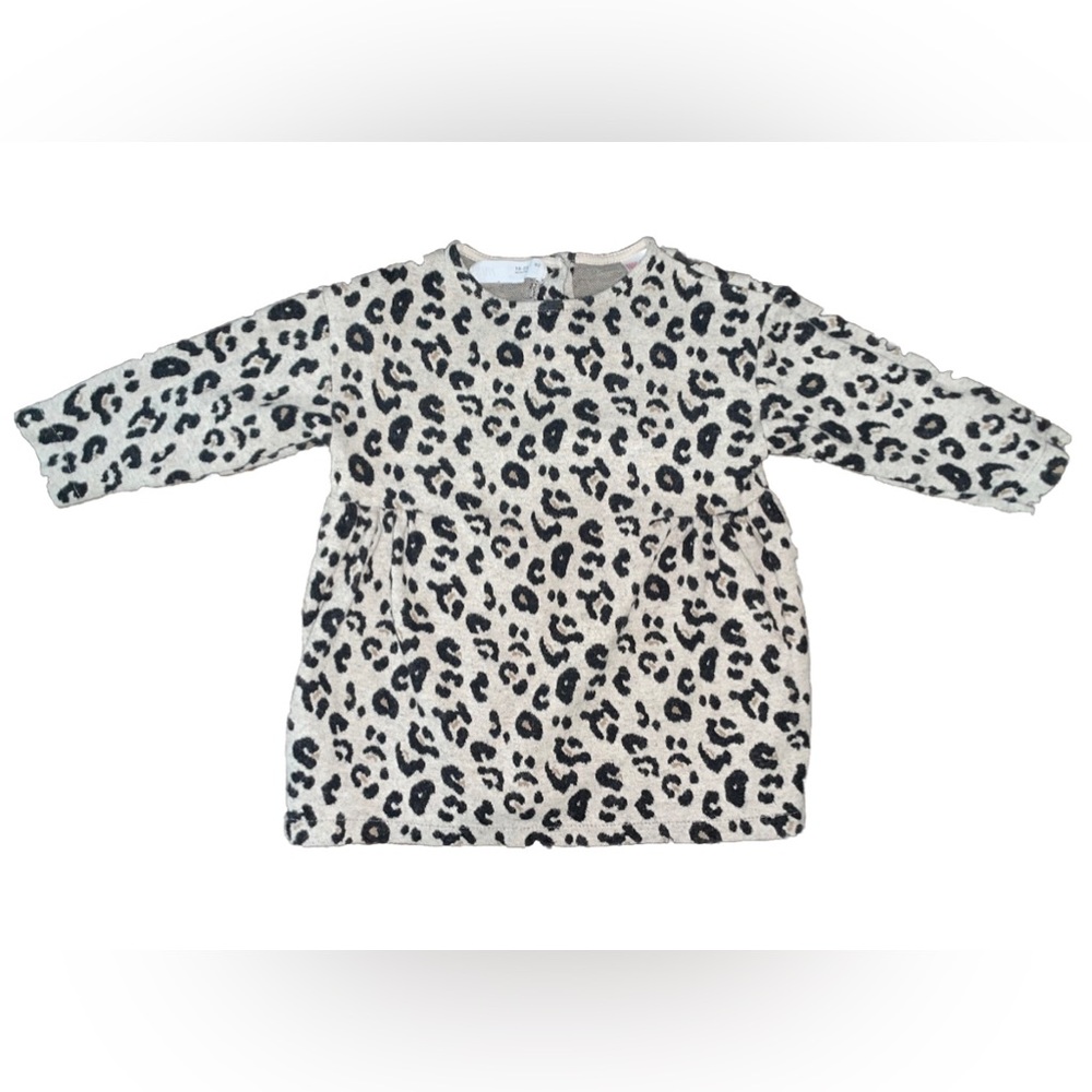18-24M Baby Girl ZARA Grey & Black Sweater